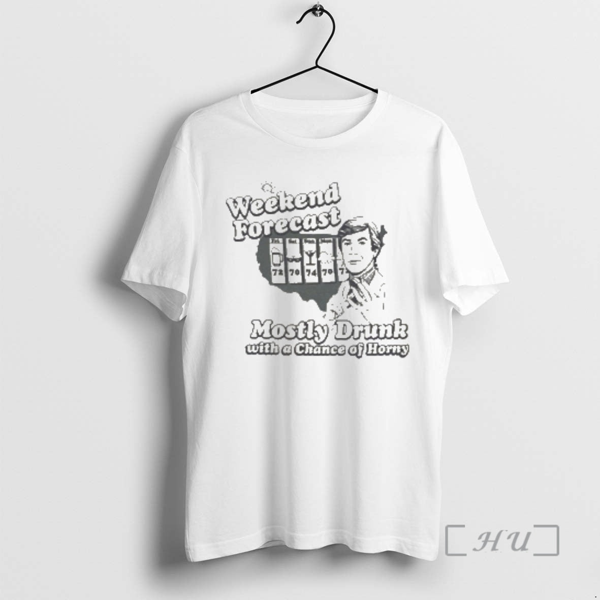 Officials Weekend Forecast Mostly Drunk Chance Horny T-Shirts, Hoodie, Sweatshirt | PopFlextees.com