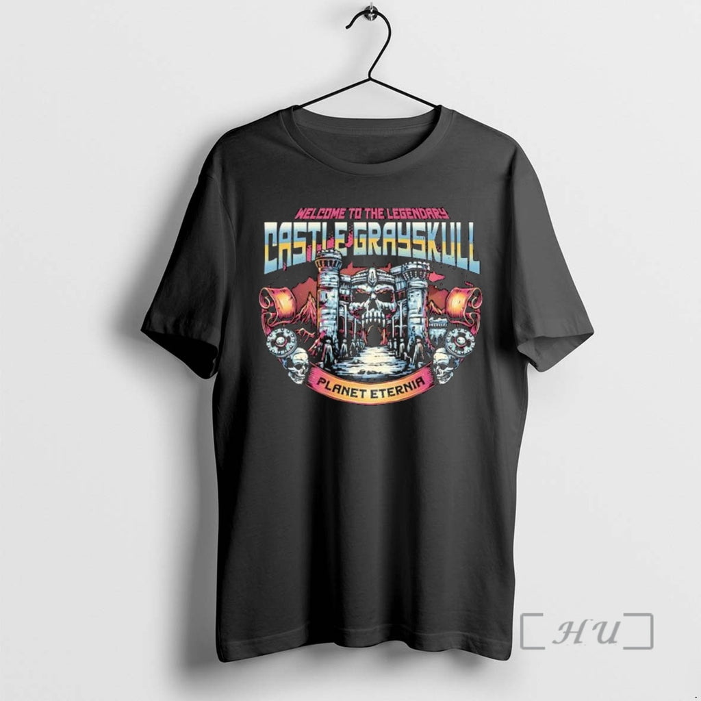 Officials Welcome To The Legendary Castle Grayskull Planet Eternia Skull Fortress Graphic Premium T Shirts Hoodie, Sweatshirt
