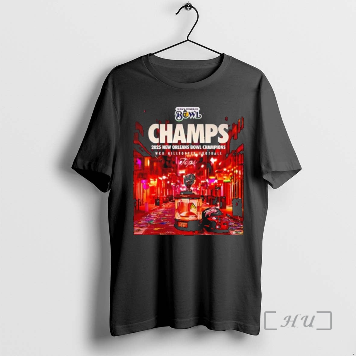 Officials Western Kentucky Hilltoppers Champs 2025 New Orleans Bowl Champions Football Premium T Shirts Sweater Hoodie,...