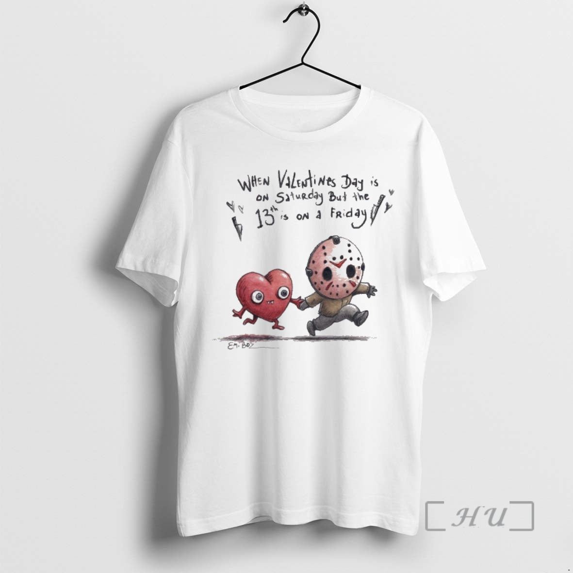 Officials When Valentines Day Is On Saturday But The 13th Is On Friday Premium T-Shirts, Hoodie, Sweatshirt | PopFlextees.com