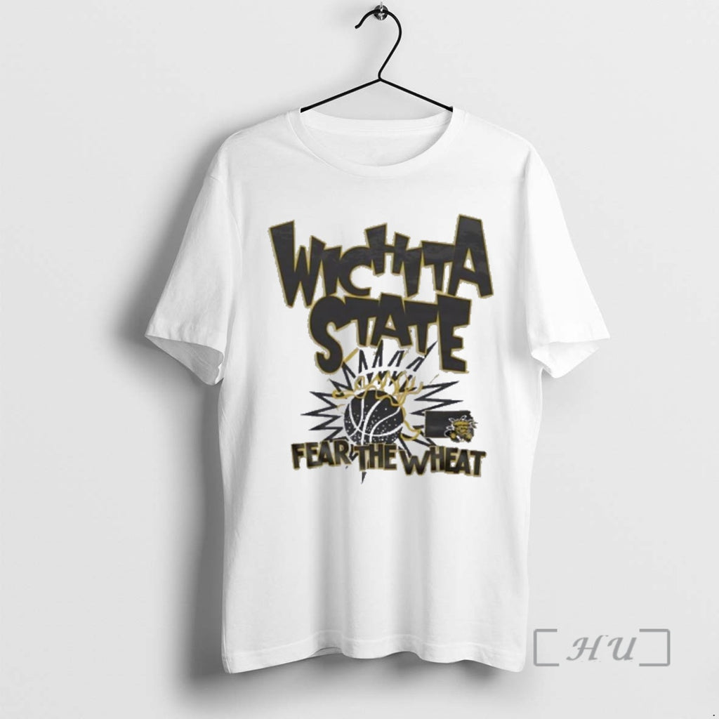 Officials Wichita State Basketball Slam Fear The Wheat T-Shirts, Hoodie, Sweatshirt | PopFlextees.com