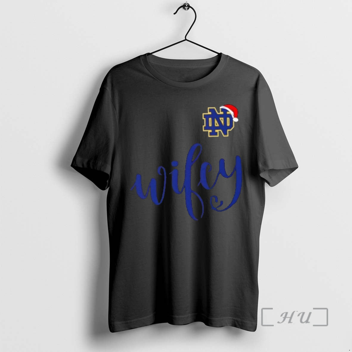 Officials Wifey Notre Dame Fighting Irish Santa Hat Merry Christmas T-Shirts, Hoodie, Sweatshirt | PopFlextees.com