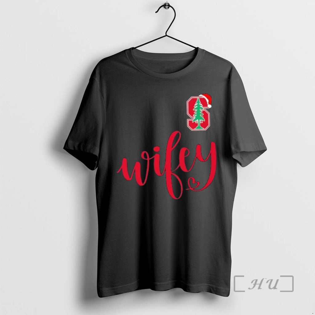 Officials Wifey Stanford Cardinal Santa Hat Merry Christmas T-Shirts, Hoodie, Sweatshirt | PopFlextees.com