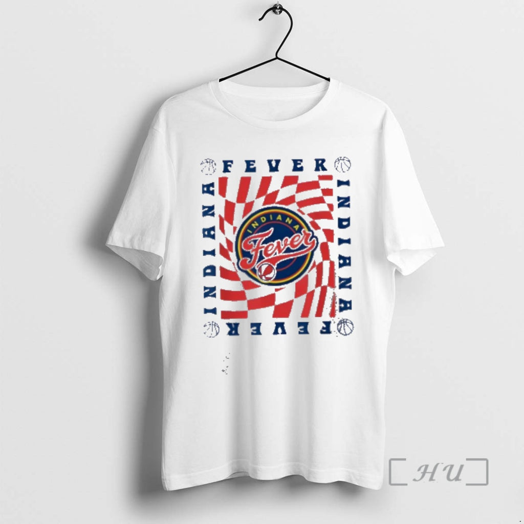 Officials Wnba Indiana Fever Retro Wavy Checkerboard T-Shirts, Hoodie, Sweatshirt | PopFlextees.com