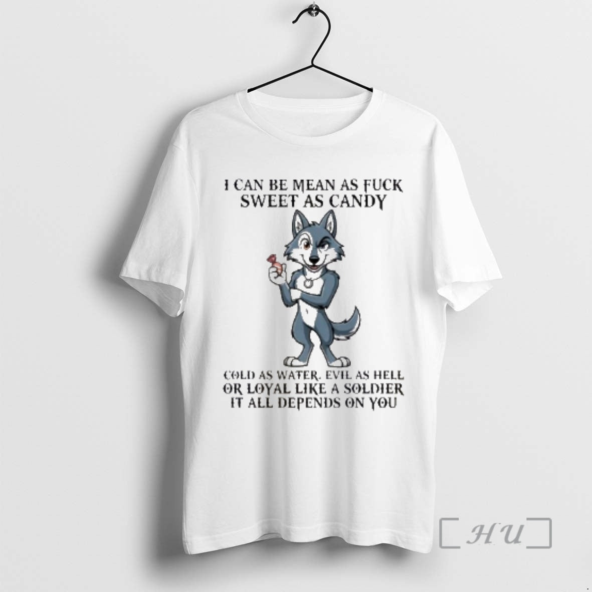 Officials Wolf I Can Be Mean Asfuck Sweet As Candy Cold As Water Premium T-Shirts, Hoodie, Sweatshirt | PopFlextees.com