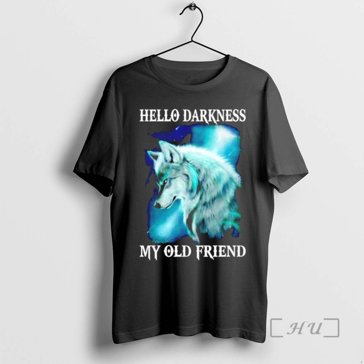 Officials Wolf Hello Darkness My Old Friend Graphic T-Shirts, Hoodie, Sweatshirt | PopFlextees.com