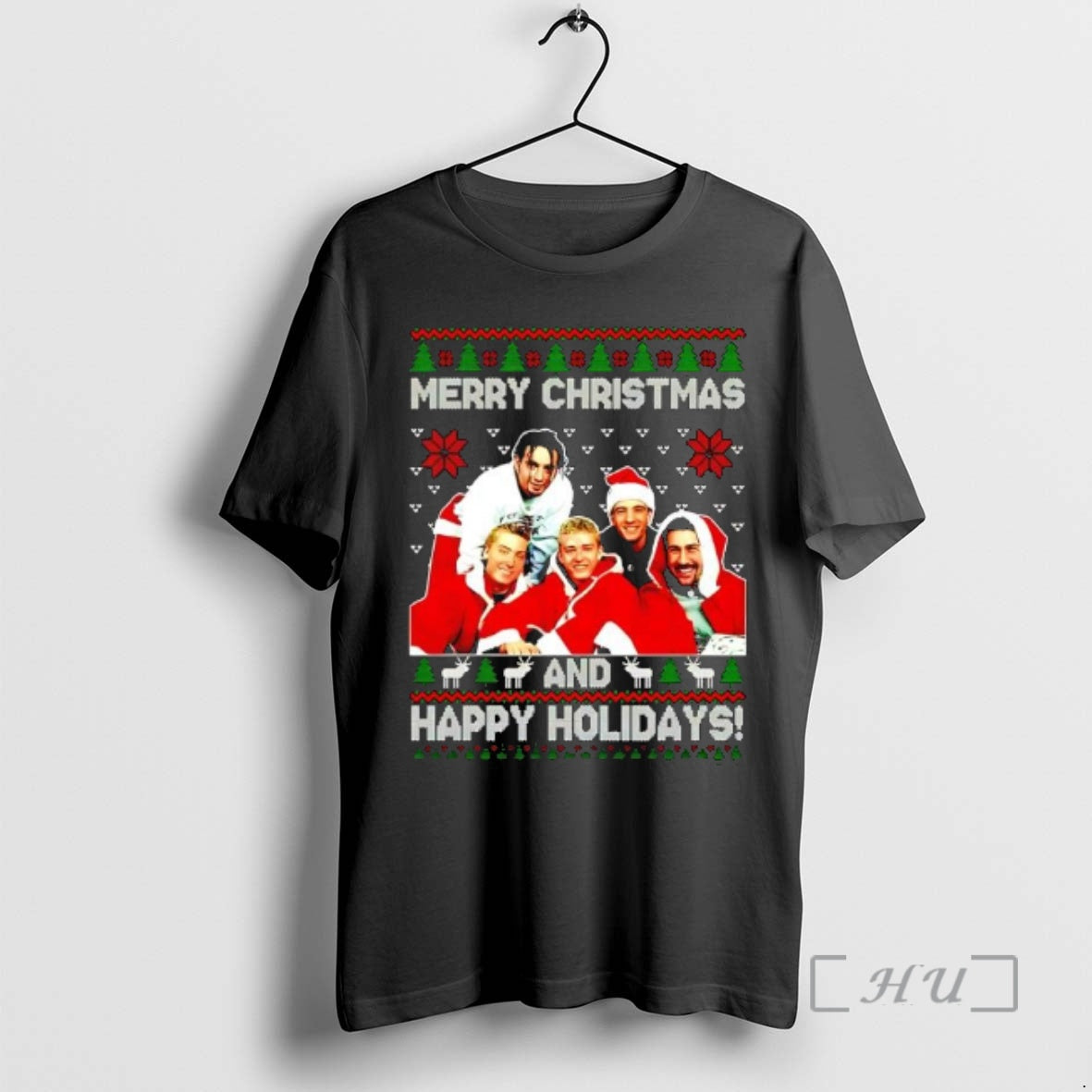 Officials Y2k Boy Band Merry Christmas Happy Holidays T-Shirts, Hoodie, Sweatshirt | PopFlextees.com