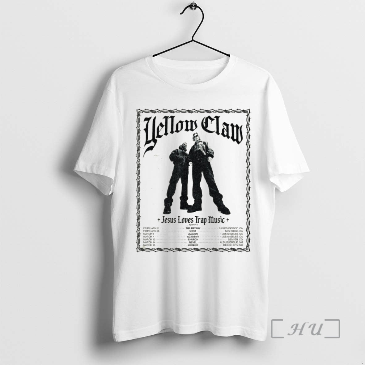 Officials Yellow Claw Jesus Loves Trap Music Tour 2026 T-Shirts, Hoodie, Sweatshirt | PopFlextees.com