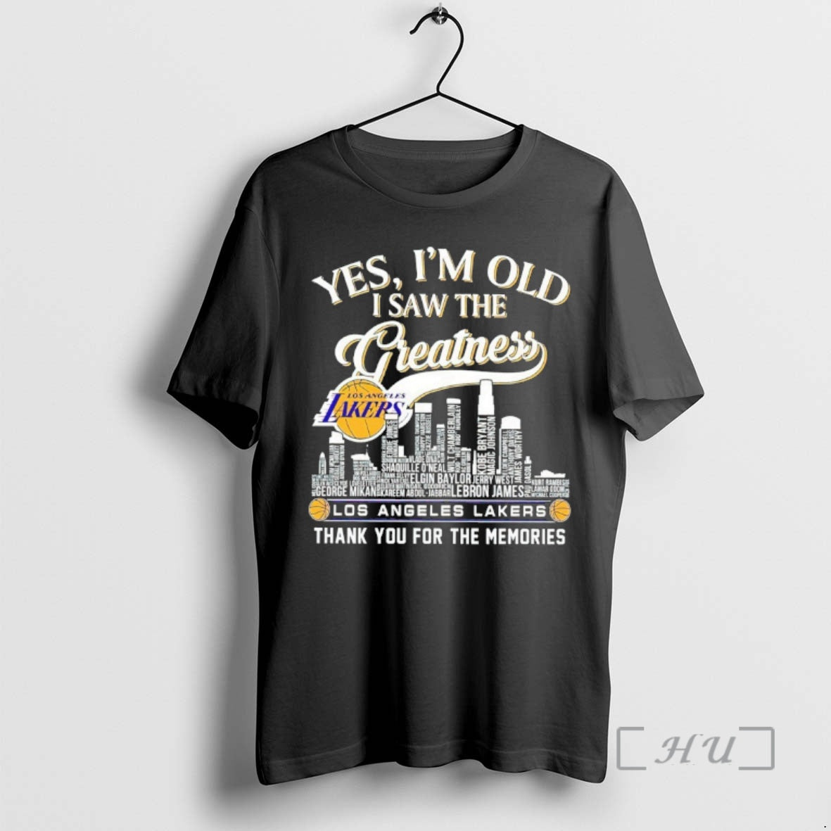 Officials Yes Im Old I Saw The Greatness Los Angeles Lakers Thank You For The T-Shirts, Hoodie, Sweatshirt | PopFlextees.com