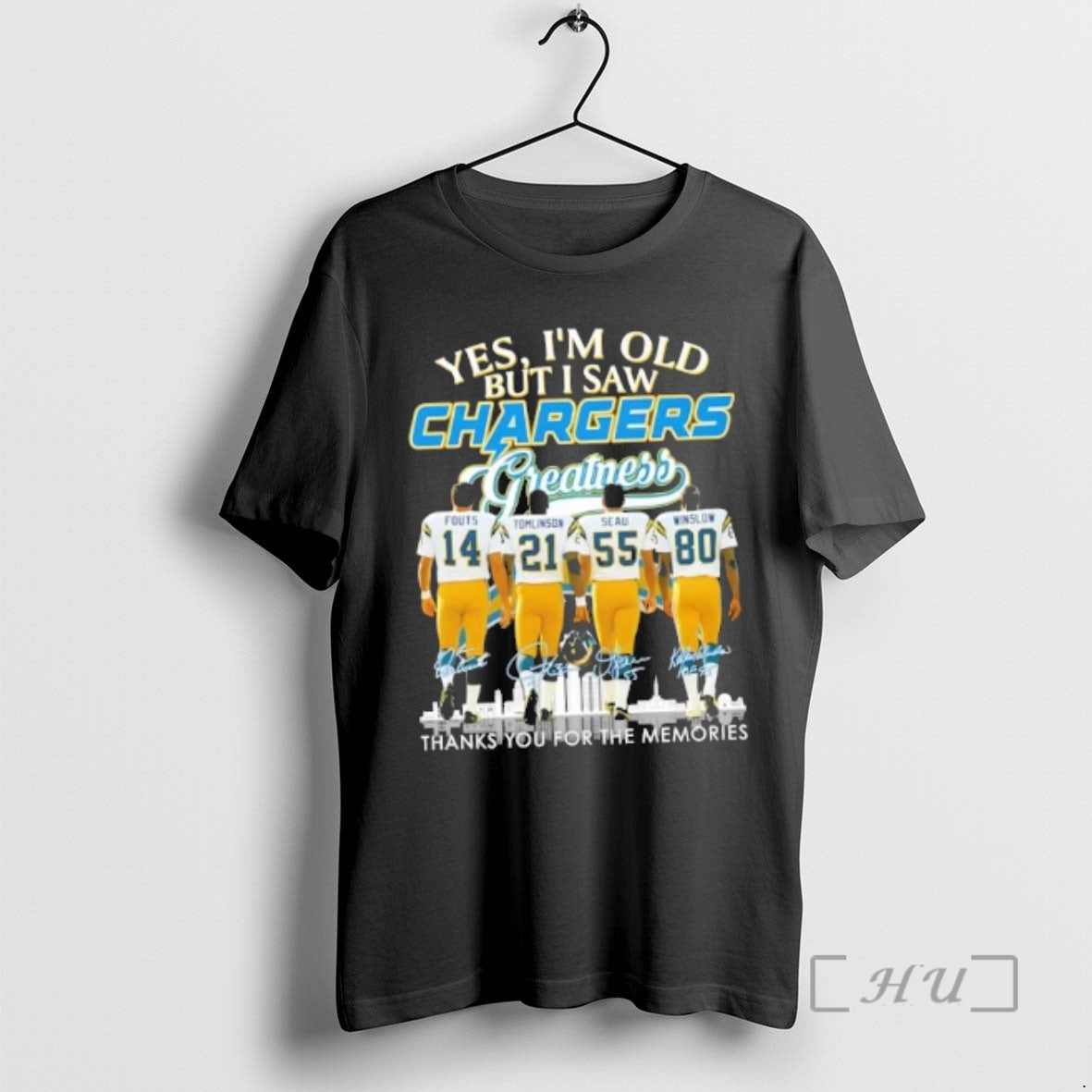 Officials Yes Im Old But I Saw Los Angeles Chargers Greatness Fouts Tomlinson Seau Winslow T-Shirts, Hoodie, Sweatshirt