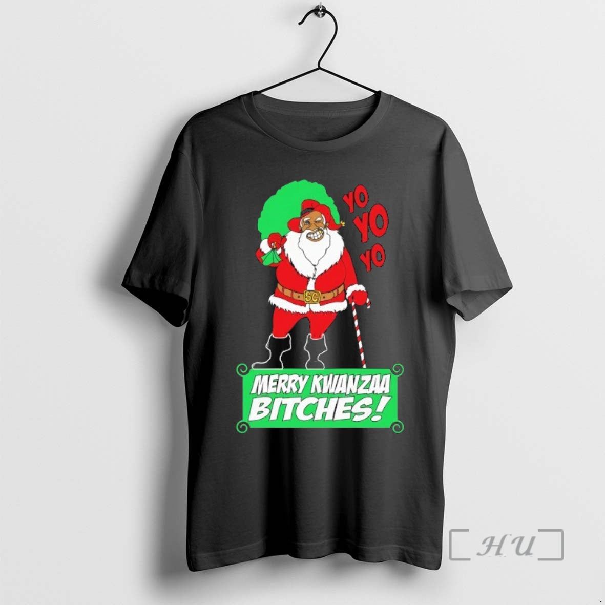 Officials Yo Yo Yo Merry Kwanzaa Bitches T-Shirts, Hoodie, Sweatshirt | PopFlextees.com