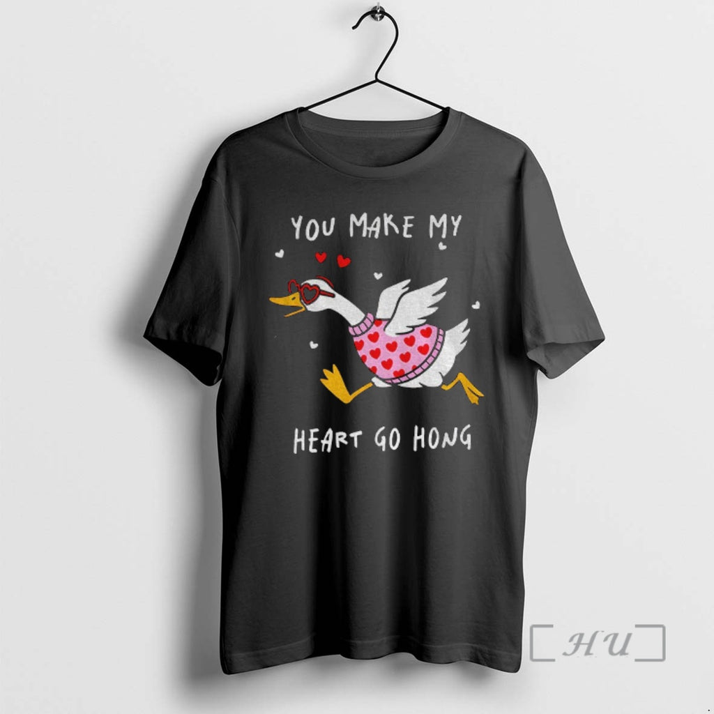Officials You Make My Heart Hong Goose Valentines Day T-Shirts, Hoodie, Sweatshirt | PopFlextees.com