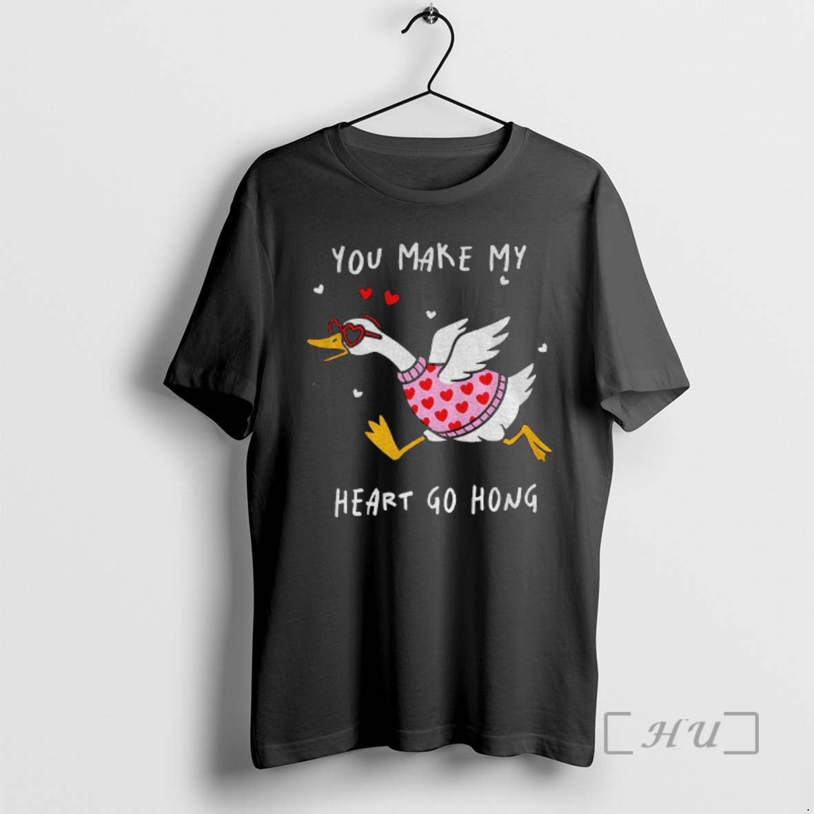 Officials You Make My Heart Hong Goose Valentines Day T-Shirts, Hoodie, Sweatshirt | PopFlextees.com