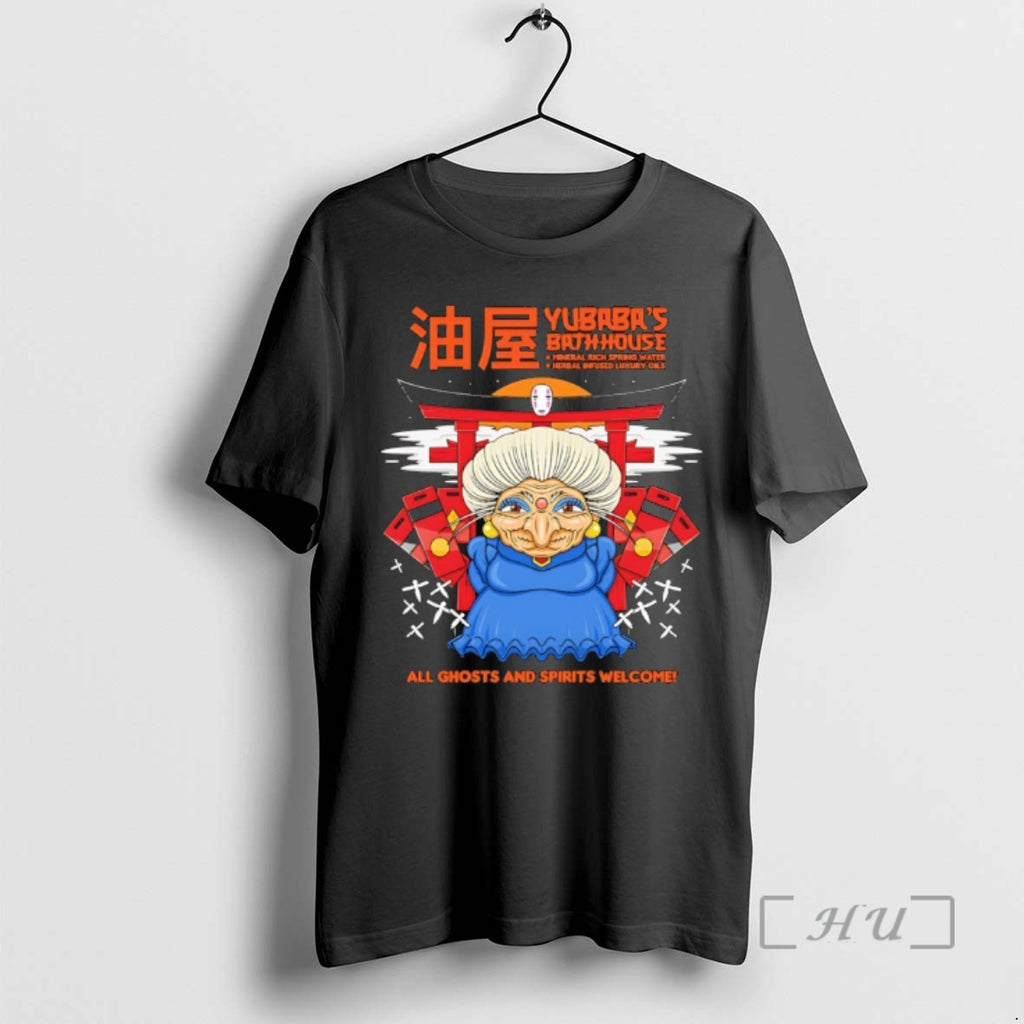 Officials Yubabas Bathhouse All Ghosts And Spirits Welcome Spirited Away T-Shirts, Hoodie, Sweatshirt | PopFlextees.com