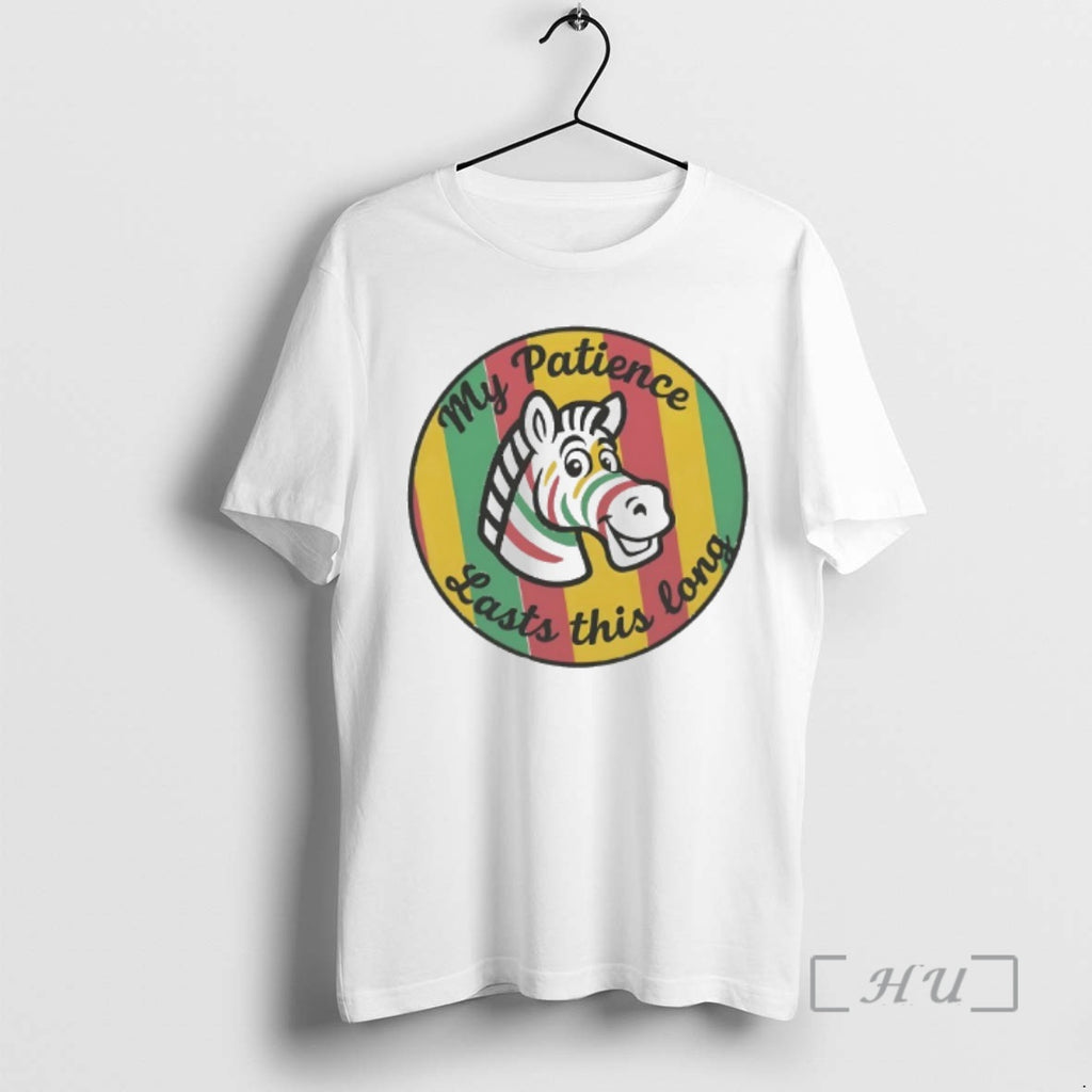 Officials Zebra My Patience Lasts This Long Funny T-Shirts, Hoodie, Sweatshirt | PopFlextees.com
