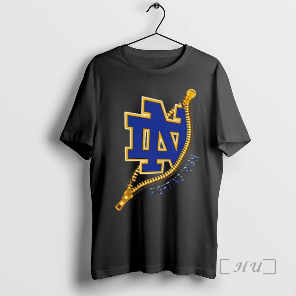 Officials Zipper X Notre Dame Fighting Irish Football Logo T-Shirts, Hoodie, Sweatshirt | PopFlextees.com