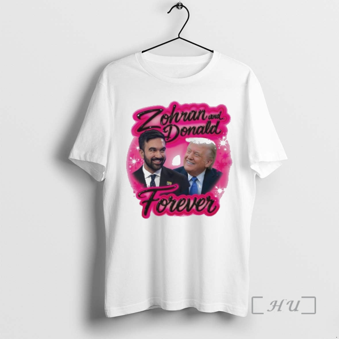 Officials Zohran And Donald Trump Airbrush T-Shirts, Hoodie, Sweatshirt | PopFlextees.com