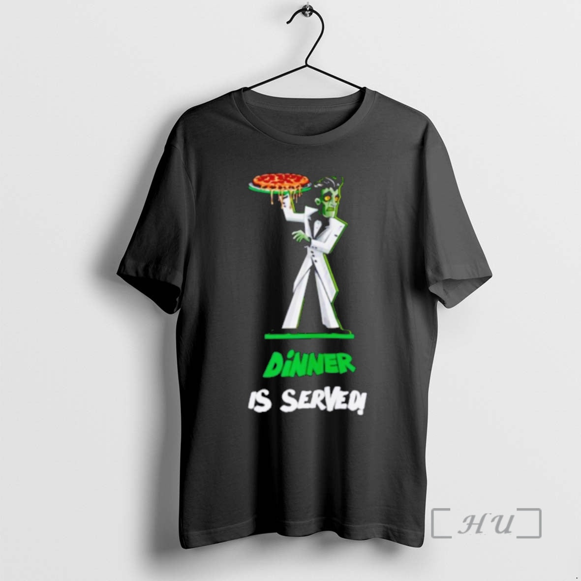 Officials Zombie Holding Pizza Dinner Is Served T-Shirts, Hoodie, Sweatshirt