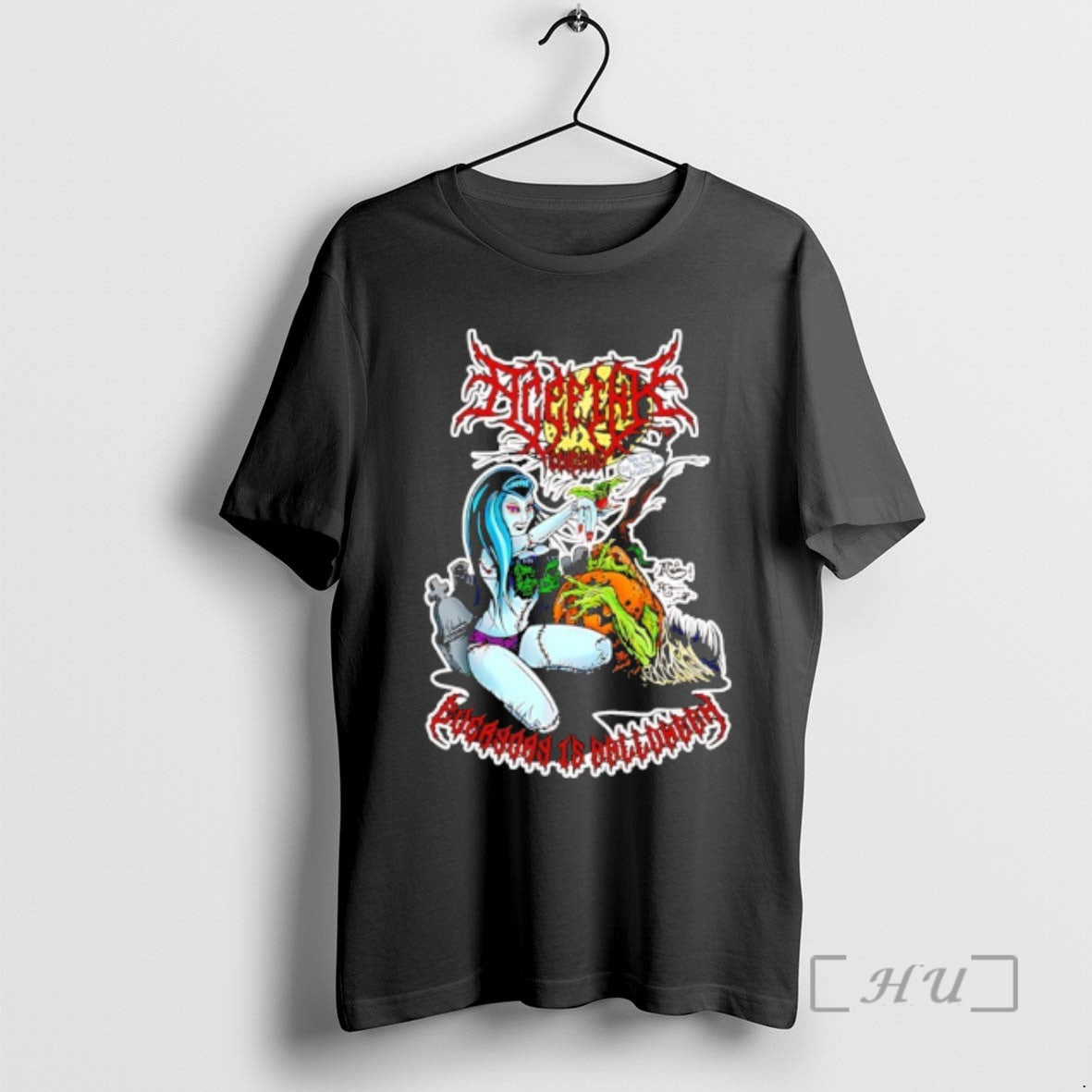 Officials Zombie Pin Up Zombie Goat Cartoon T-Shirts, Hoodie, Sweatshirt | PopFlextees.com