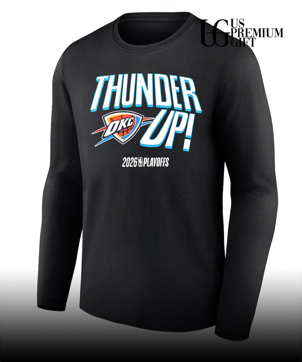 Oklahoma City Basketball Thunder Up 2026 NBA Playoffs logo shirt