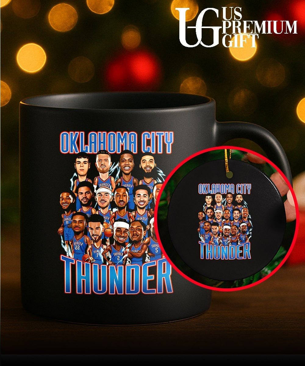 Oklahoma City Thunder 2026 NBA Playoffs caricatures shirt