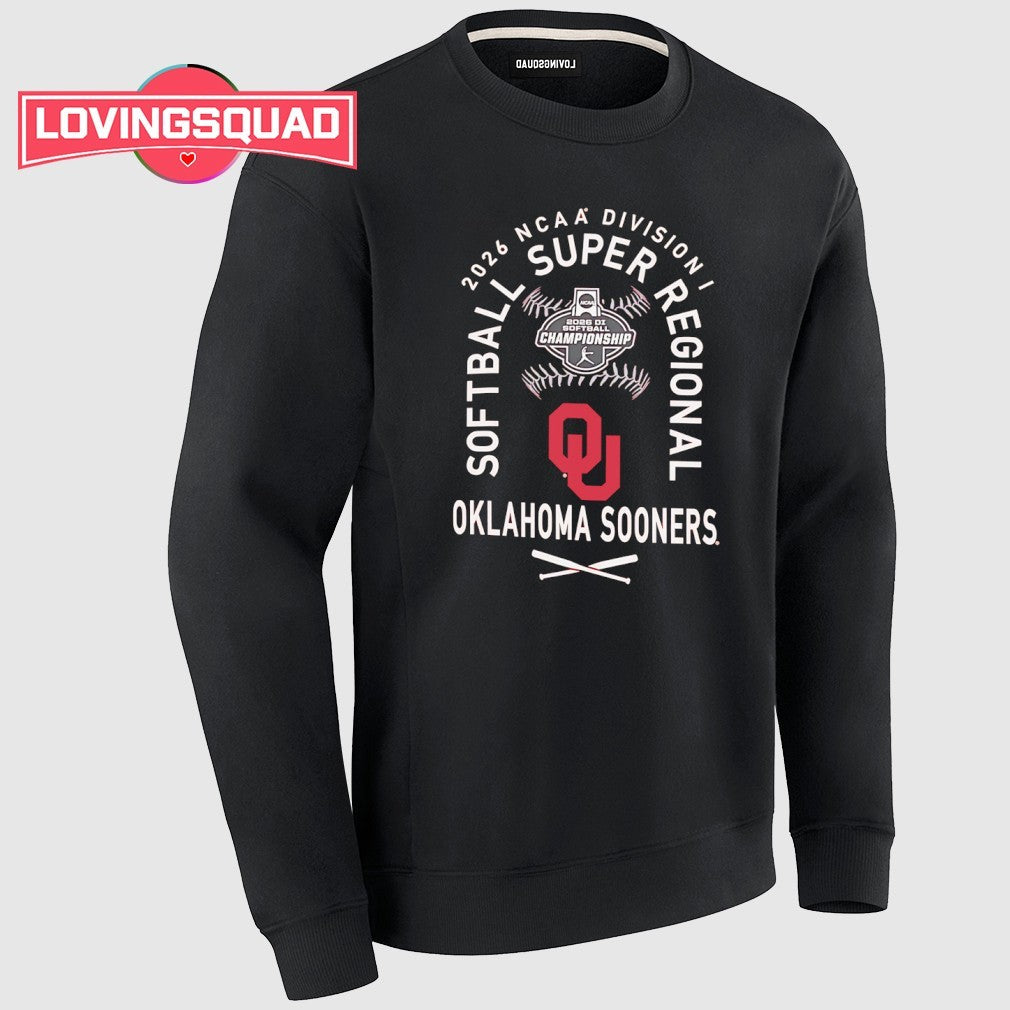 Oklahoma Sooners NCAA Division I softball Super Regional 2026 shirt