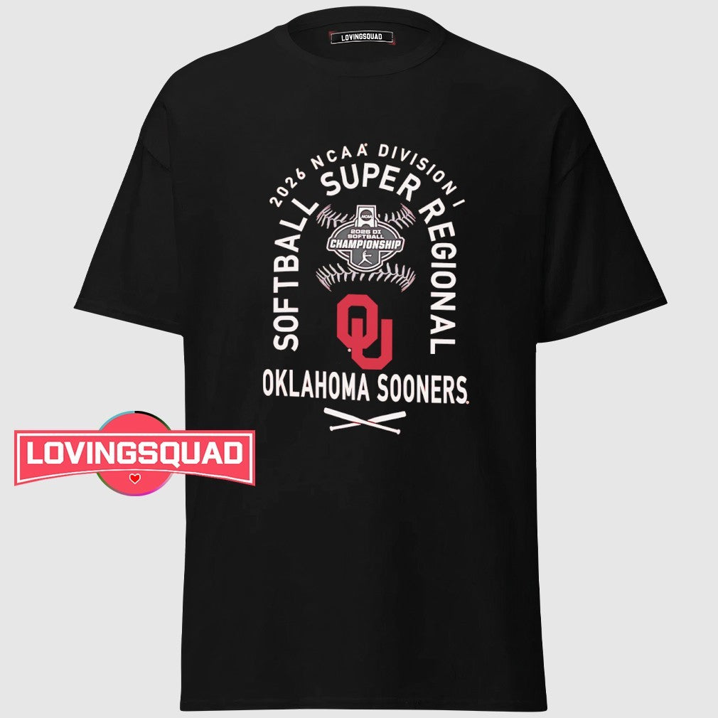 Oklahoma Sooners NCAA Division I softball Super Regional 2026 shirt