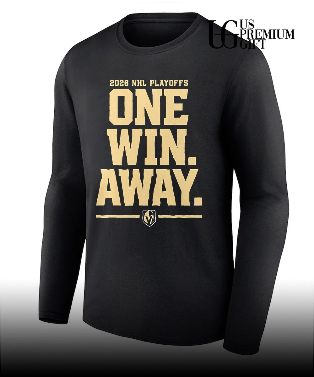 One Win Away Vegas Golden Knights WCF Bound 2026 NHL Playoffs shirt