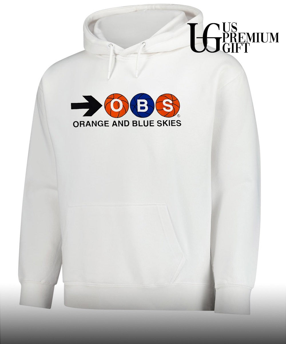 Orange and Blue Skies OBS basketball 2026 NBA graphic logo shirt