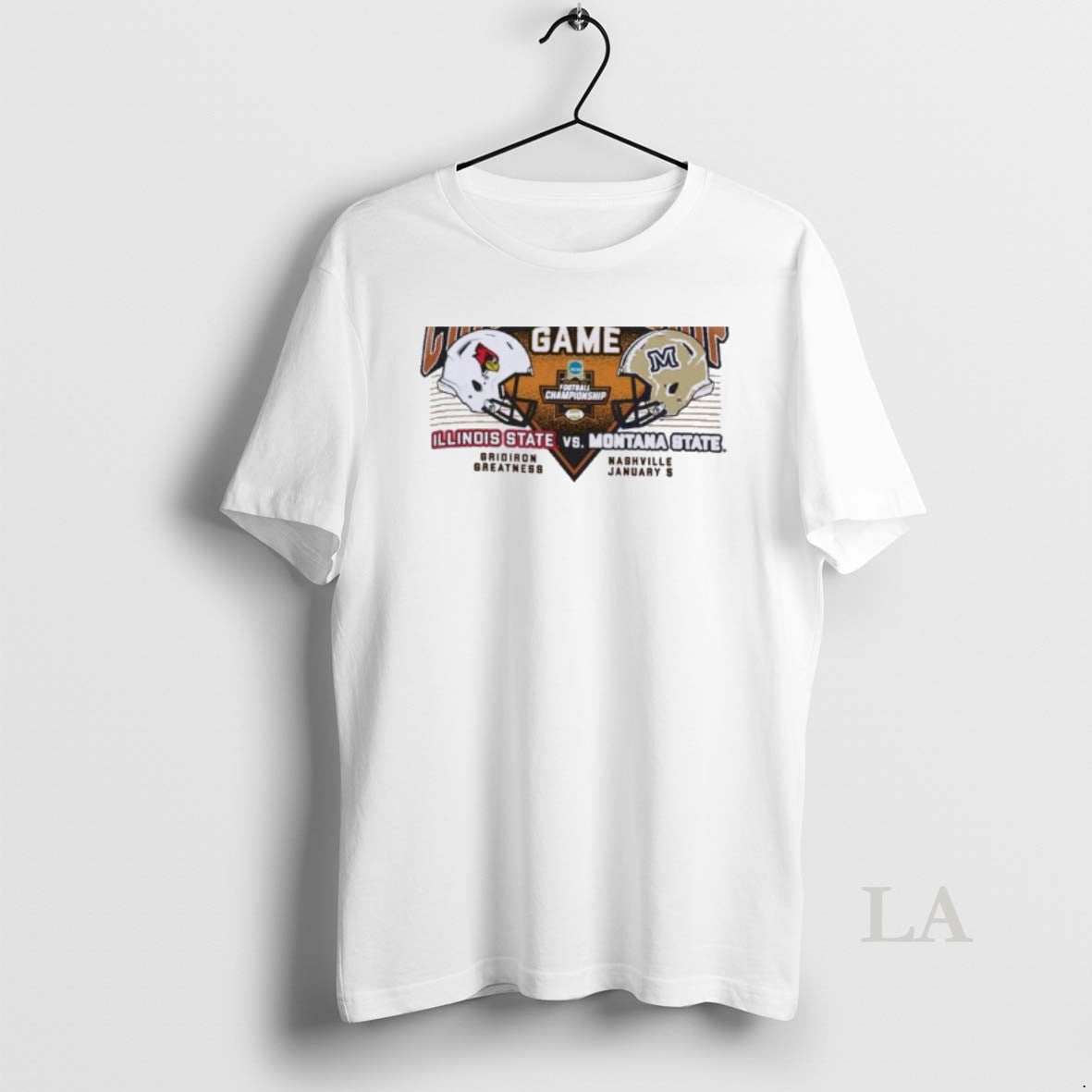 Original 2026 Ncaa Di Football Championship Game Illinois State Vs Montana State Dueling Helmet T-Shirts, Hoodie, Sweatshirt