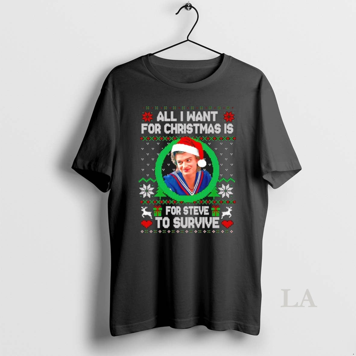 Original All I Want For Christmas Is Steve Harrington To Survive T-Shirts, Hoodie, Sweatshirt | PopFlextees.com