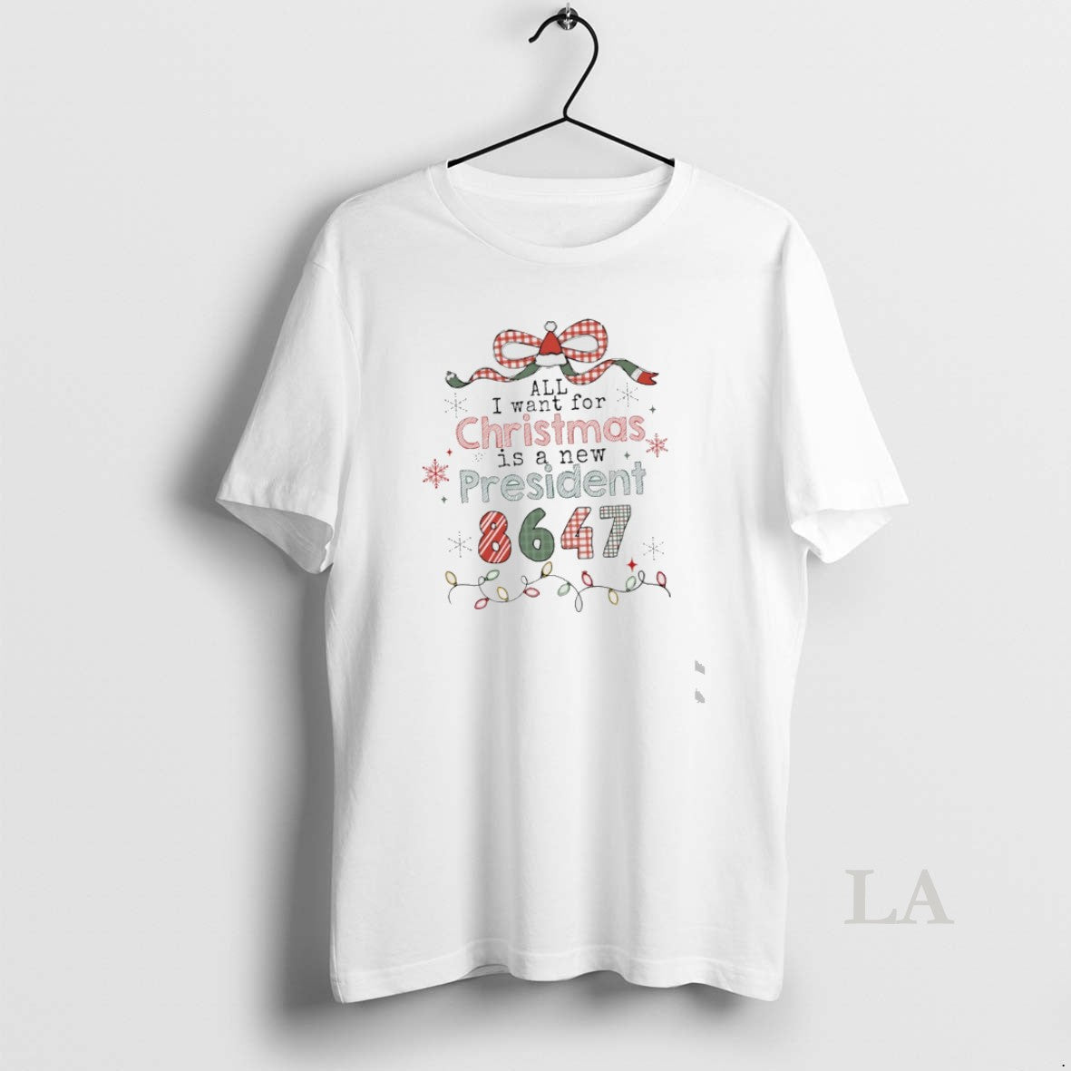 Original All I Want For Christmas Is A New President 86 47 T-Shirts, Hoodie, Sweatshirt | PopFlextees.com