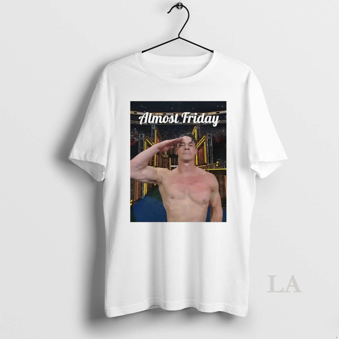 Original Almost Friday John Cena Salute Circle T-Shirts, Hoodie, Sweatshirt | PopFlextees.com