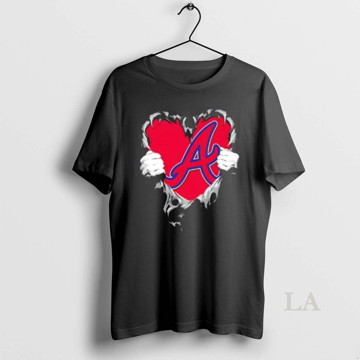 Original Atlanta Braves Rip The Chest Forever In My Heart T-Shirts, Hoodie, Sweatshirt | PopFlextees.com