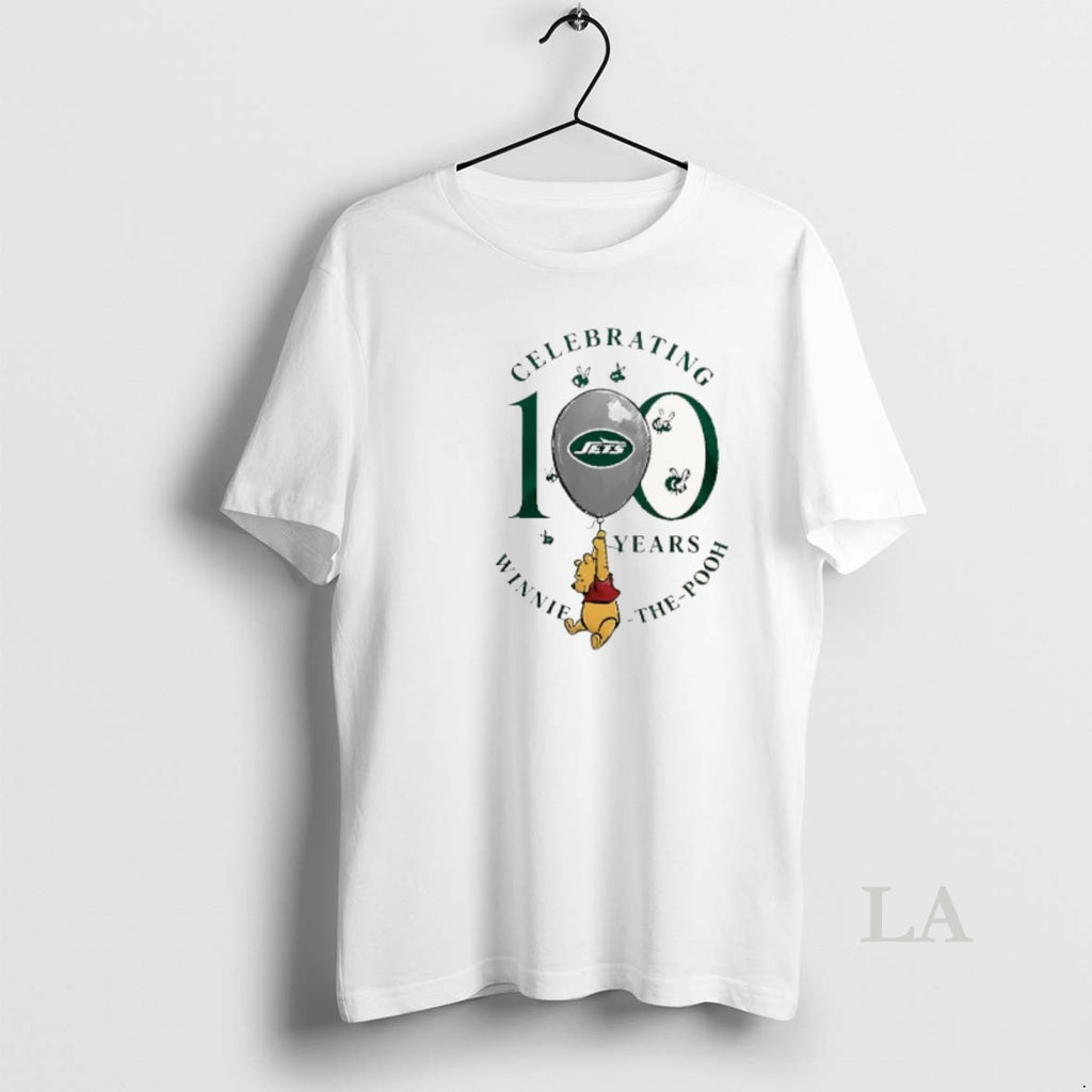 Original Awesome New York Jets X Winnie The Pooh 100th Anniversary T-Shirts, Hoodie, Sweatshirt | PopFlextees.com