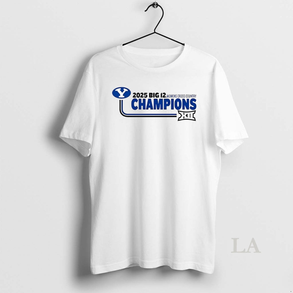 Original Byu Cougars 2025 Big 12 Cross Country Champions Logo Circle T-Shirts, Hoodie, Sweatshirt