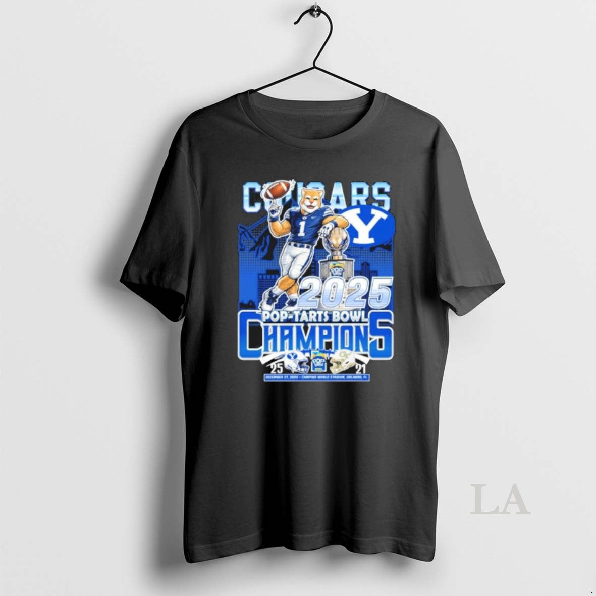 Original Byu Cougars Mascot 2025 Pop Tarts Bowl Champions T-Shirts, Hoodie, Sweatshirt | PopFlextees.com