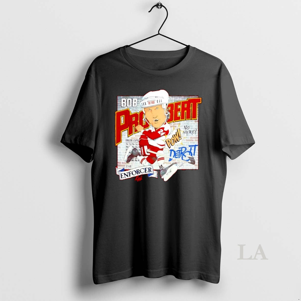 Original Bob Probert Detroit Red Wings Hockey Caricature T-Shirts, Hoodie, Sweatshirt | PopFlextees.com