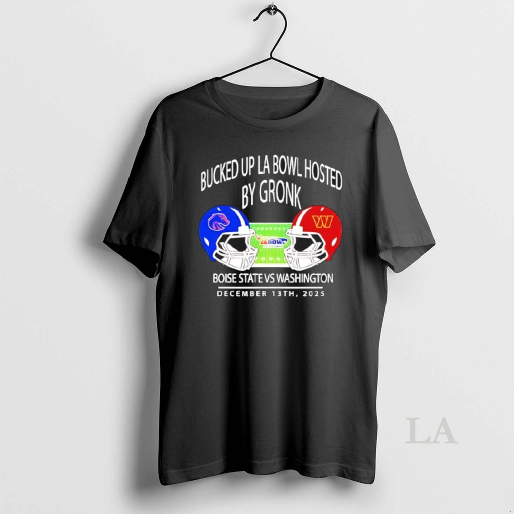 Original Boise State Broncos Vs Washington Huskies 2025 Bucked Up La Bowl Helmets T-Shirts, Hoodie, Sweatshirt