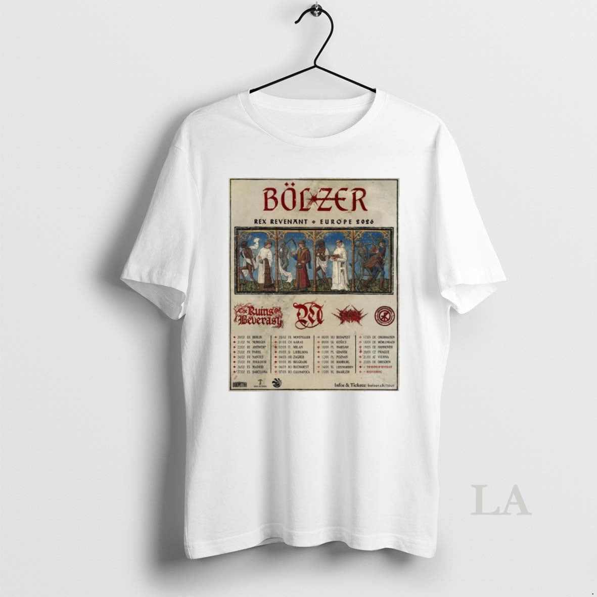 Original Bolzer Rex Revenant European Tour 2026 T-Shirts, Hoodie, Sweatshirt | PopFlextees.com