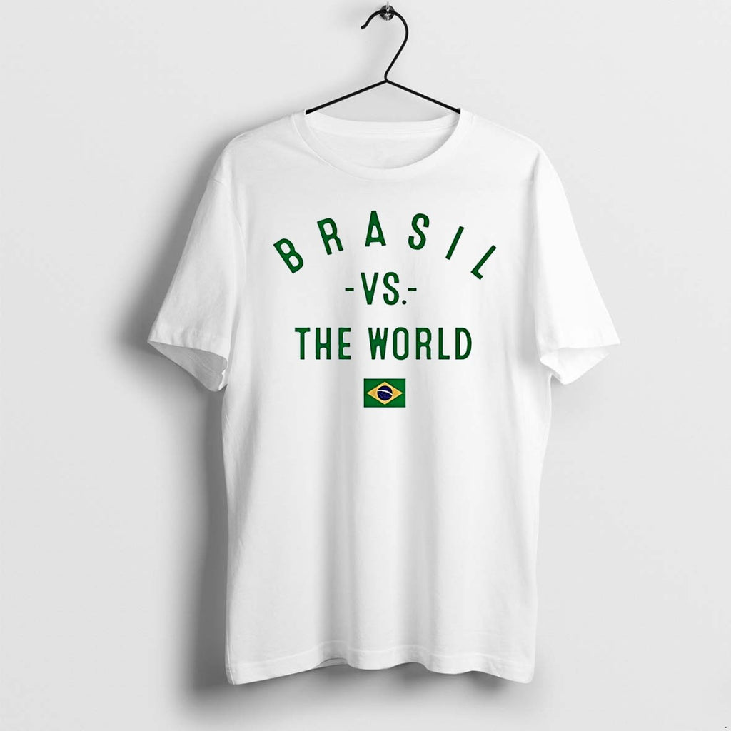 Original Brasil Vs The World Flag White Tshirts Jpg