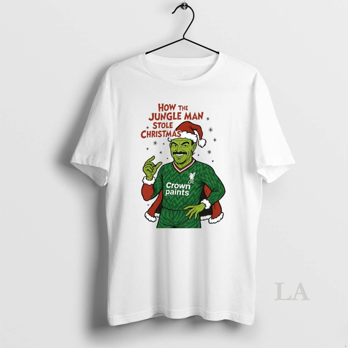 Original Bruce Grobbelaar How The Jungle Man Stole Christmas T-Shirts, Hoodie, Sweatshirt | PopFlextees.com