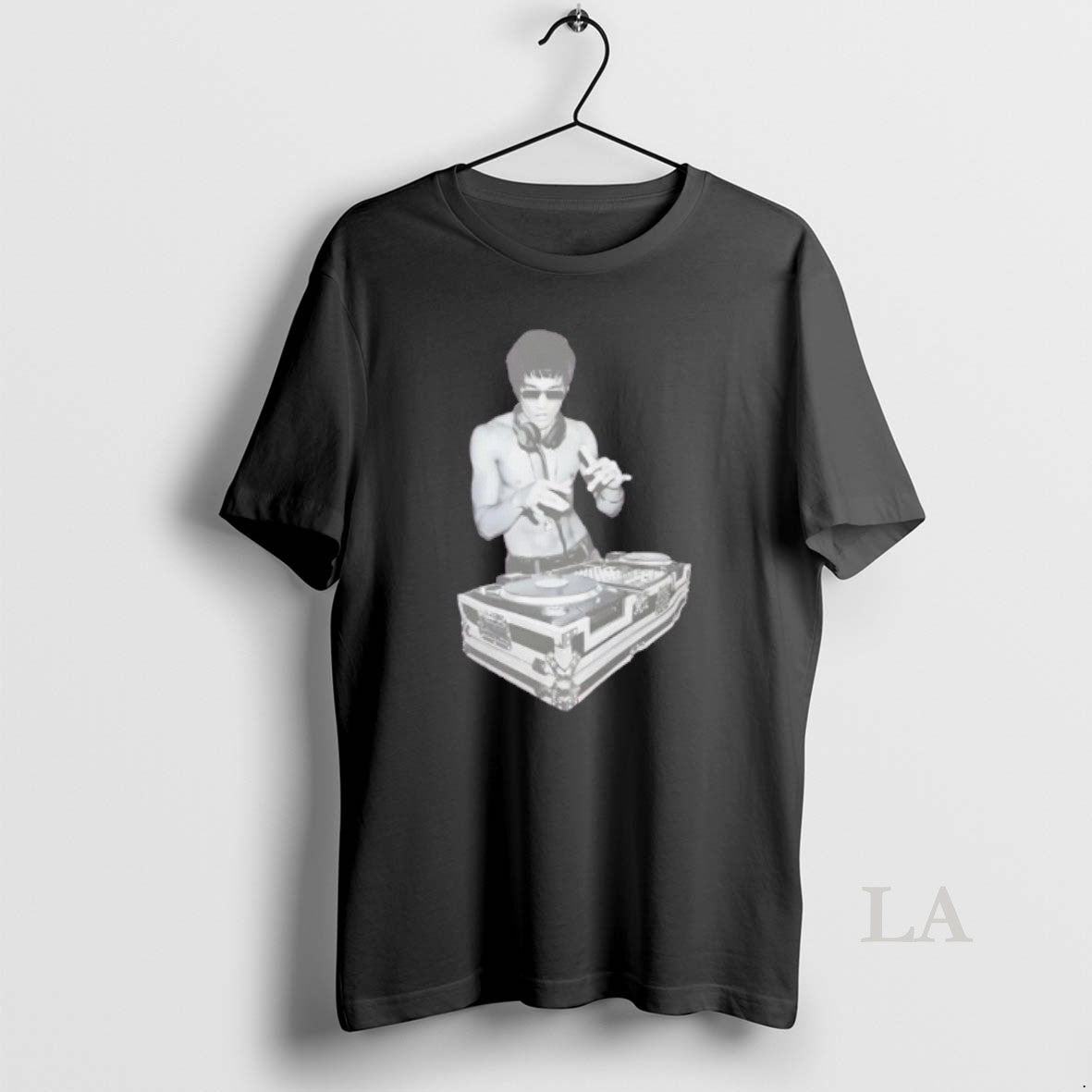 Original Bruce Lee Dj Kung Fu Master Mixing Vinyl T-Shirts, Hoodie, Sweatshirt | PopFlextees.com