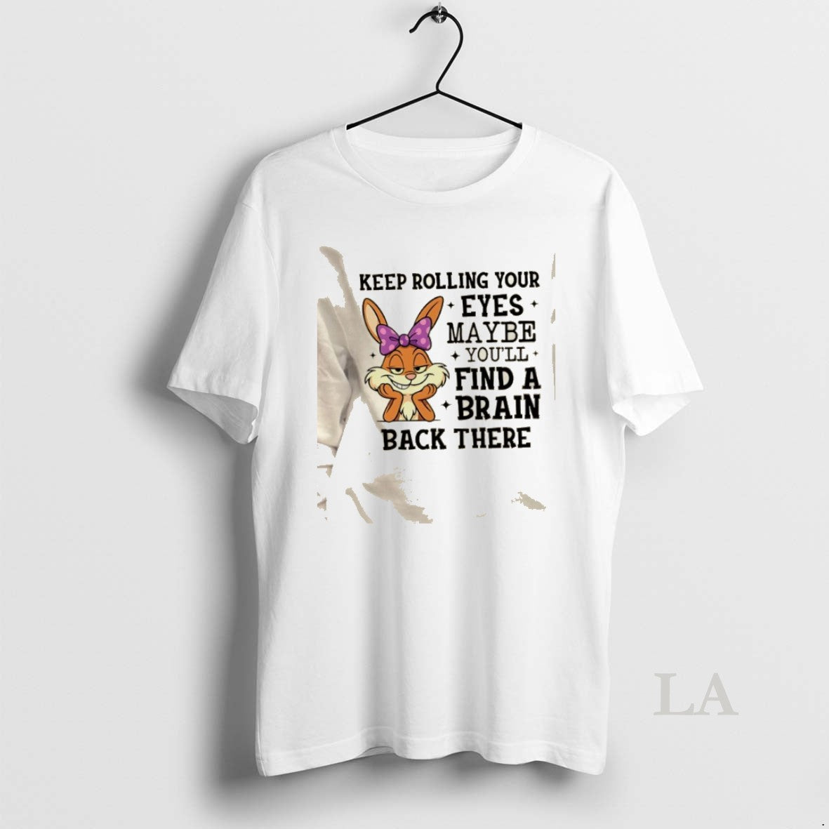 Original Bunny Keep Rolling Your Eyes Maybe Youll Find A Brain Back There T-Shirts, Hoodie, Sweatshirt | PopFlextees.com