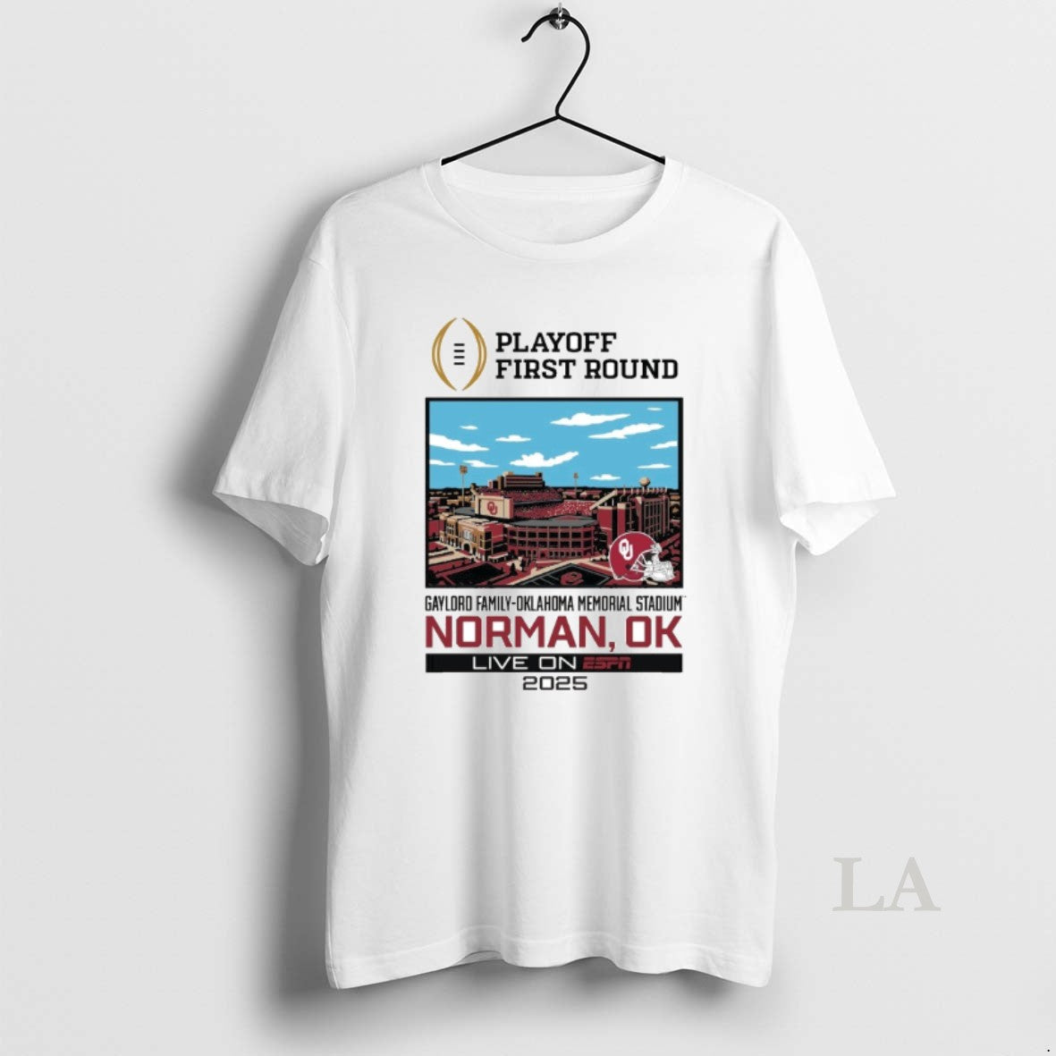 Original Cfp 2025 26 Oklahoma 1st Round Live From Gaylord Family Oklahoma Memorial Stadium T-Shirts, Hoodie, Sweatshirt