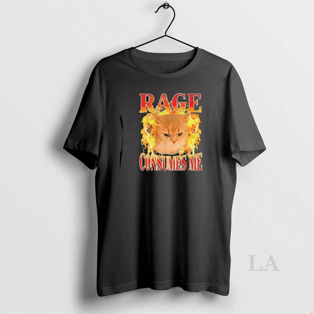 Original Cat Rage Is Consuming Me T-Shirts, Hoodie, Sweatshirt | PopFlextees.com