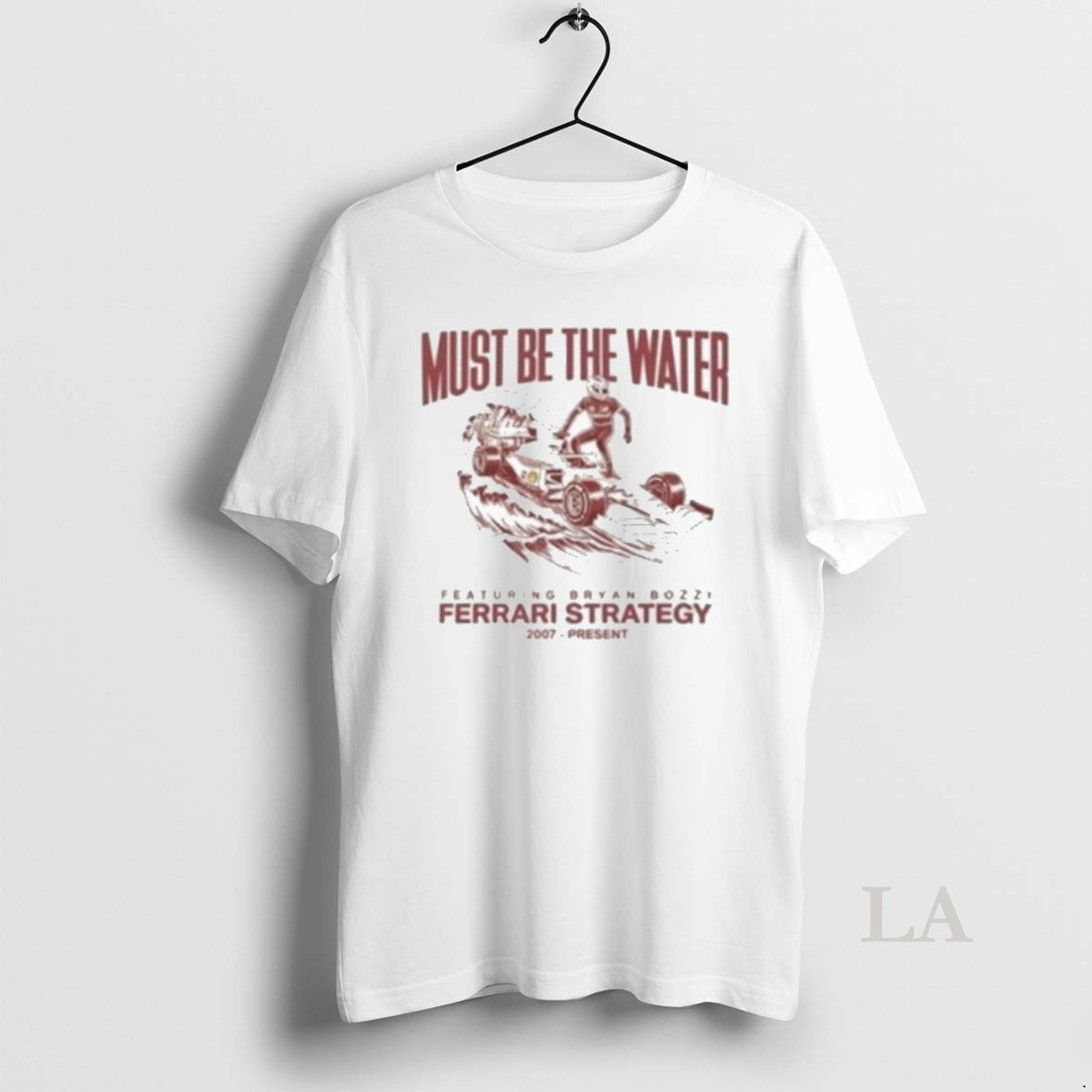 Original Charles Leclerc Must Be The Water Ferrari Strategy Bryan Bozzi T-Shirts, Hoodie, Sweatshirt | PopFlextees.com