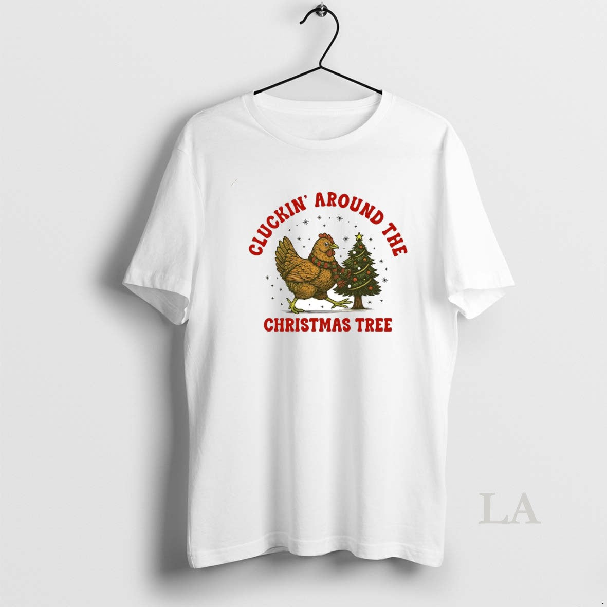 Original Chicken Cluckin Around The Christmas Tree T-Shirts, Hoodie, Sweatshirt | PopFlextees.com