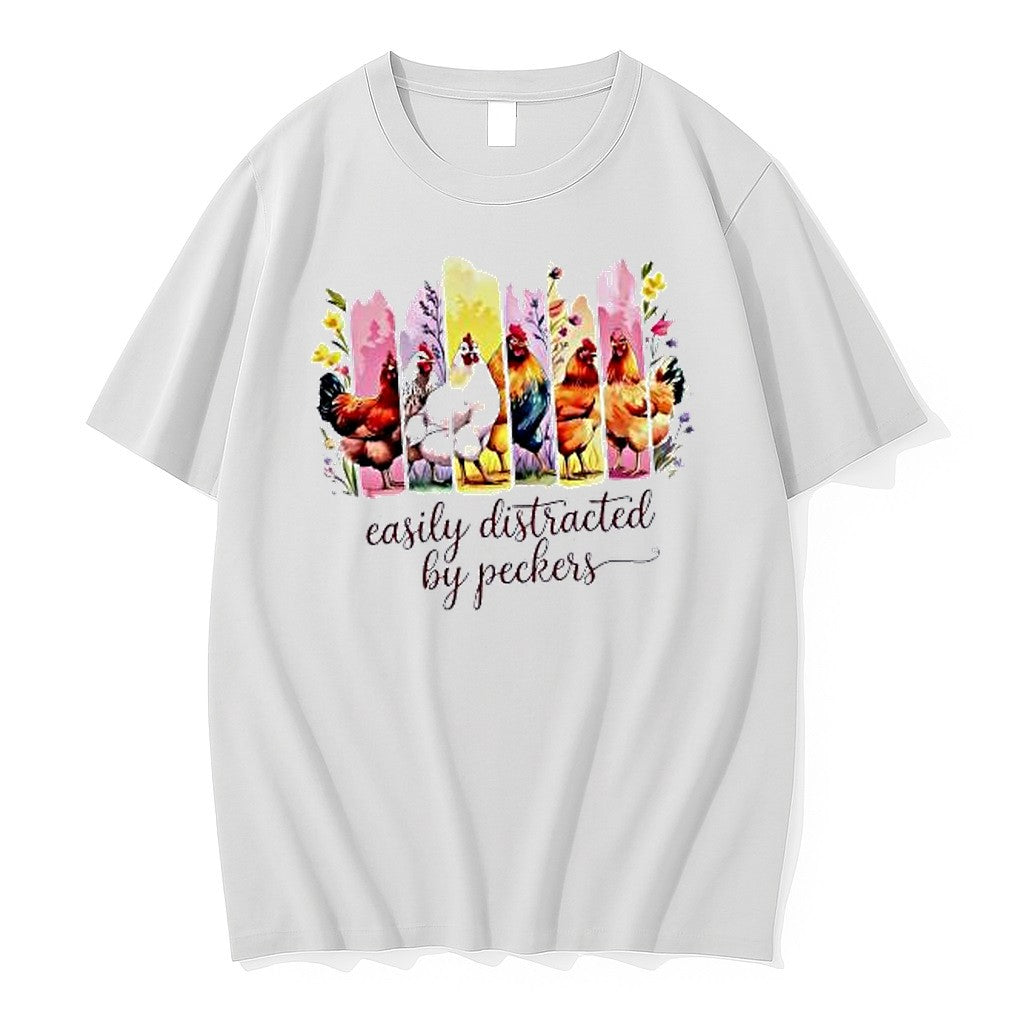 Original Chicken Easily Distracted By Peckers Tshirts Jpg