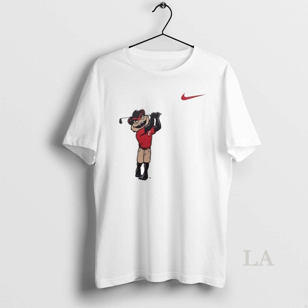Original Cincinnati Bearcats Mascot Playing Golf Circle T-Shirts, Hoodie, Sweatshirt